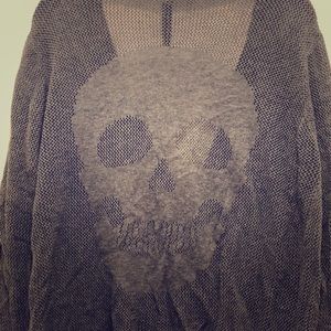 Grey skull cardigan
